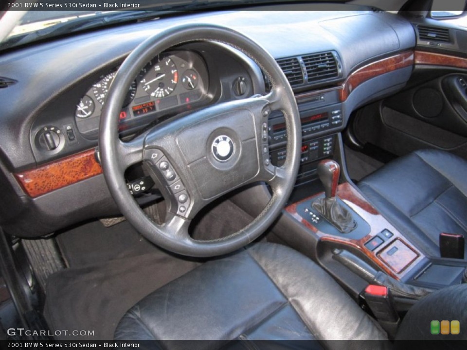 Black Interior Dashboard for the 2001 BMW 5 Series 530i Sedan #60296657
