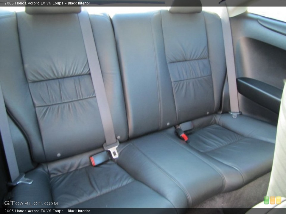 Black Interior Rear Seat for the 2005 Honda Accord EX V6 Coupe #60304493