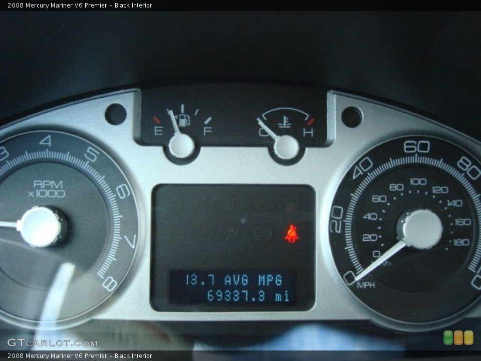 Black Interior Gauges for the 2008 Mercury Mariner V6 Premier #60306530