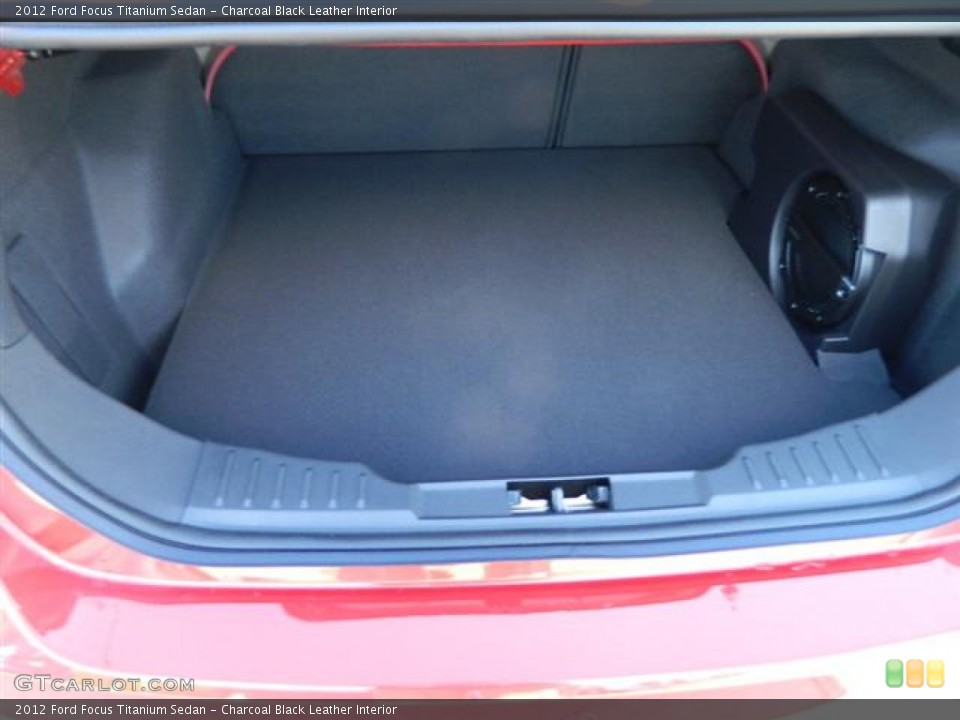 Charcoal Black Leather Interior Trunk for the 2012 Ford Focus Titanium Sedan #60308822