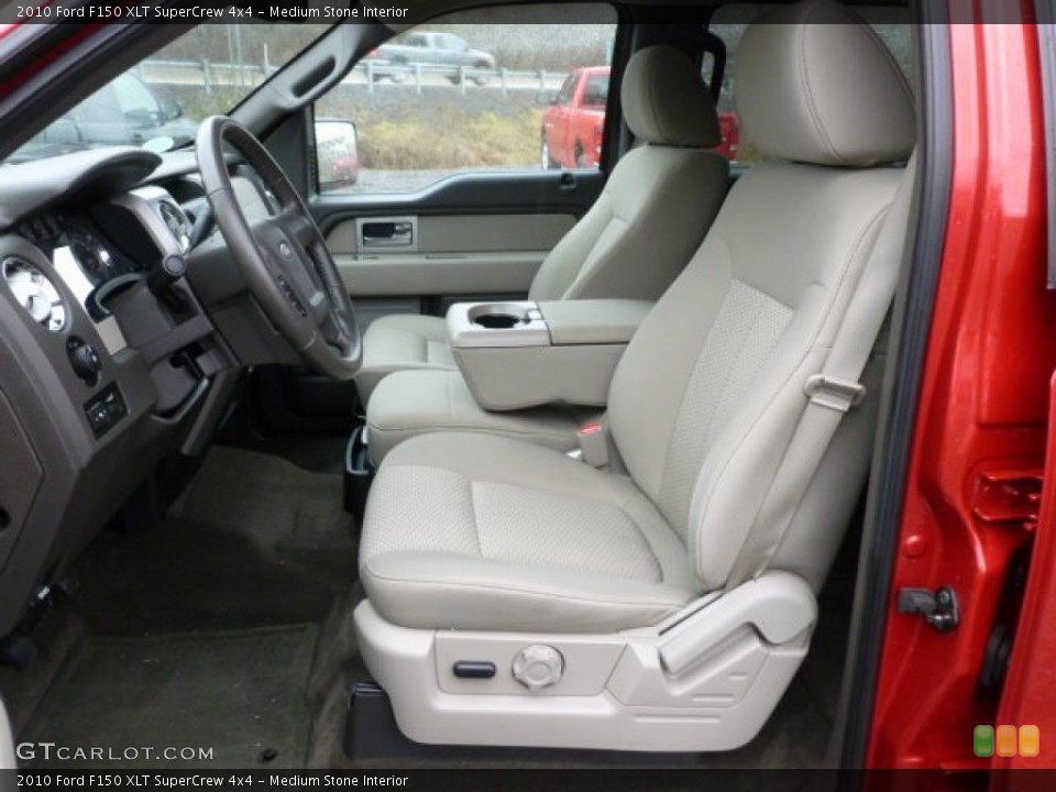 Medium Stone Interior Photo for the 2010 Ford F150 XLT SuperCrew 4x4 #60310622