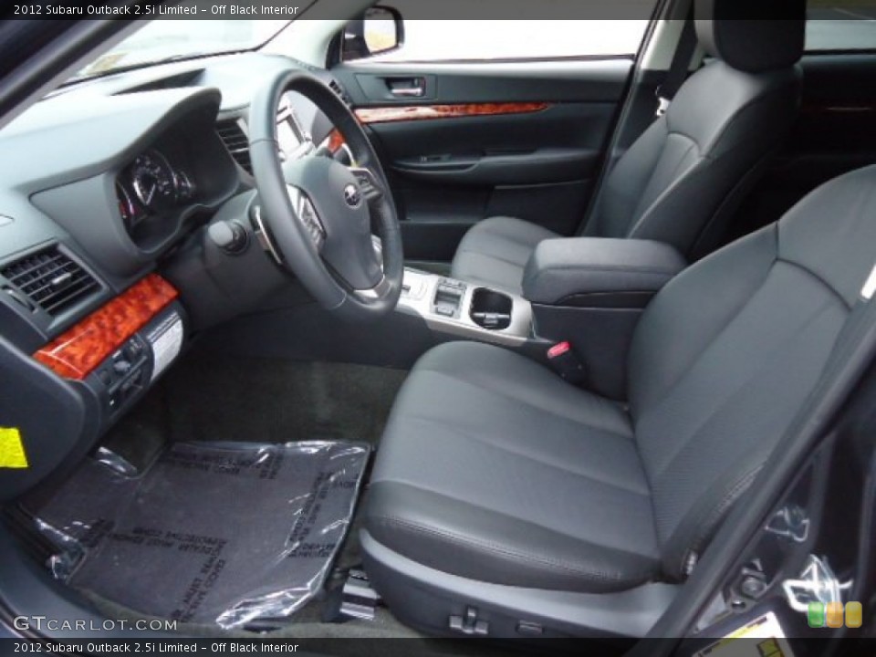Off Black Interior Photo for the 2012 Subaru Outback 2.5i Limited #60312959