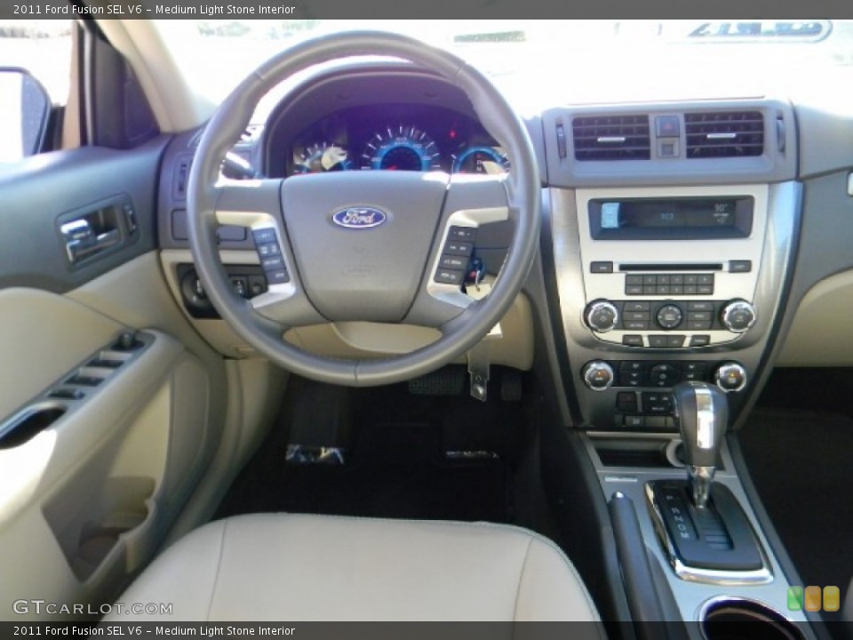 Medium Light Stone Interior Dashboard for the 2011 Ford Fusion SEL V6 #60312983