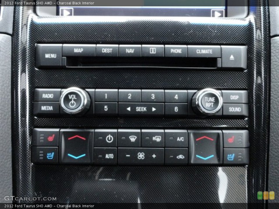 Charcoal Black Interior Controls for the 2012 Ford Taurus SHO AWD #60314933