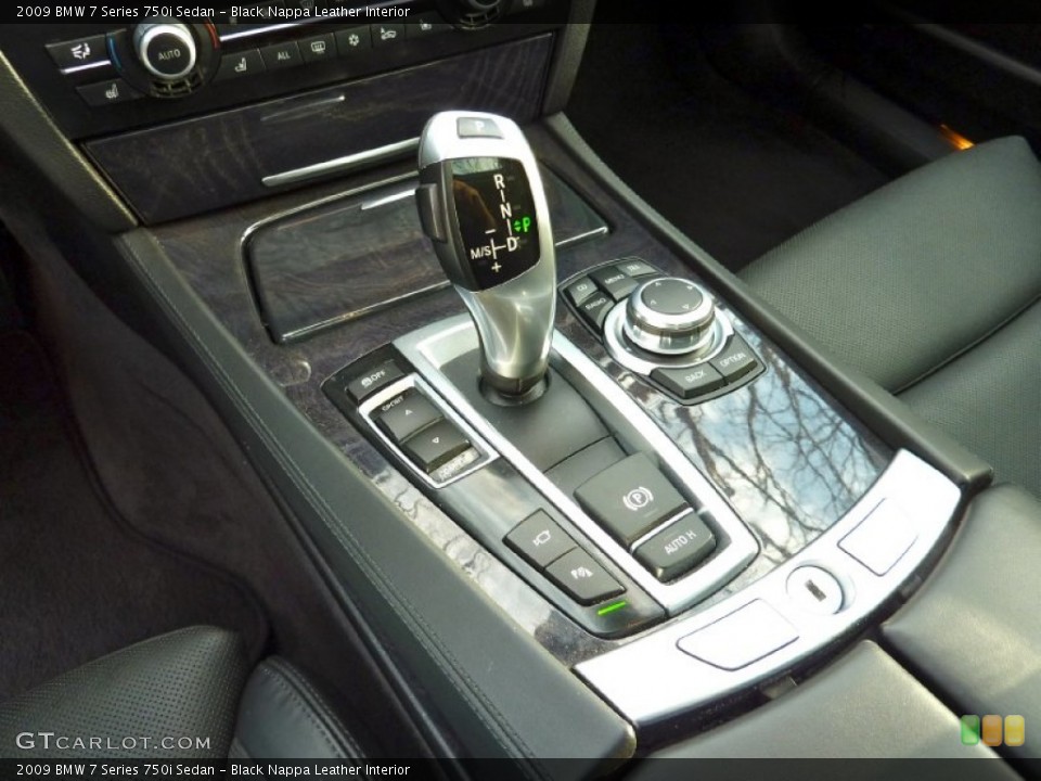 Black Nappa Leather Interior Transmission for the 2009 BMW 7 Series 750i Sedan #60315395