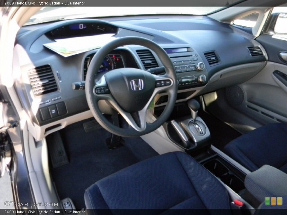 Blue 2009 Honda Civic Interiors