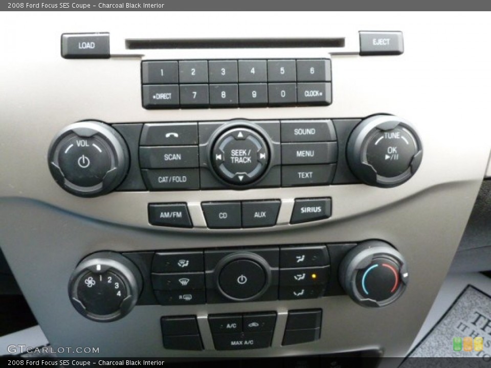 Charcoal Black Interior Controls for the 2008 Ford Focus SES Coupe #60316821