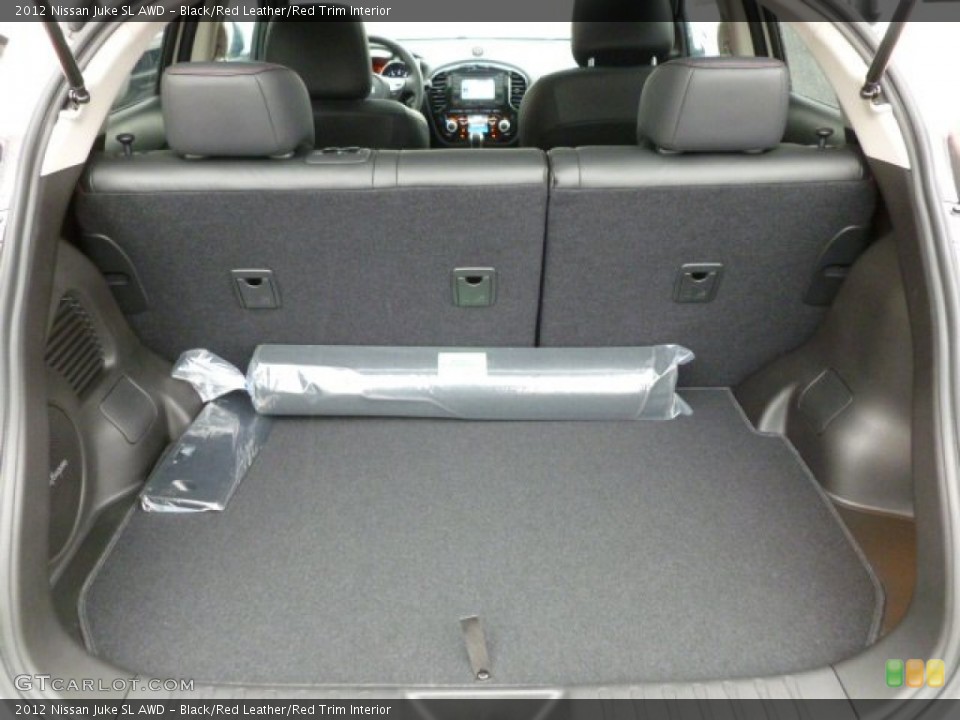 Black/Red Leather/Red Trim Interior Trunk for the 2012 Nissan Juke SL AWD #60317825