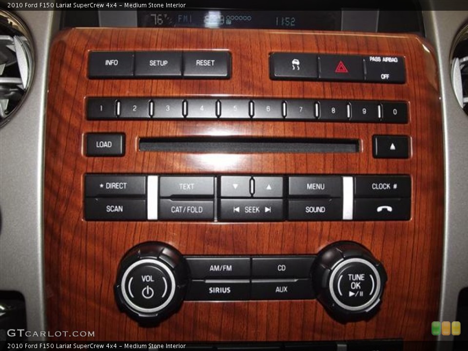 Medium Stone Interior Controls for the 2010 Ford F150 Lariat SuperCrew 4x4 #60318617