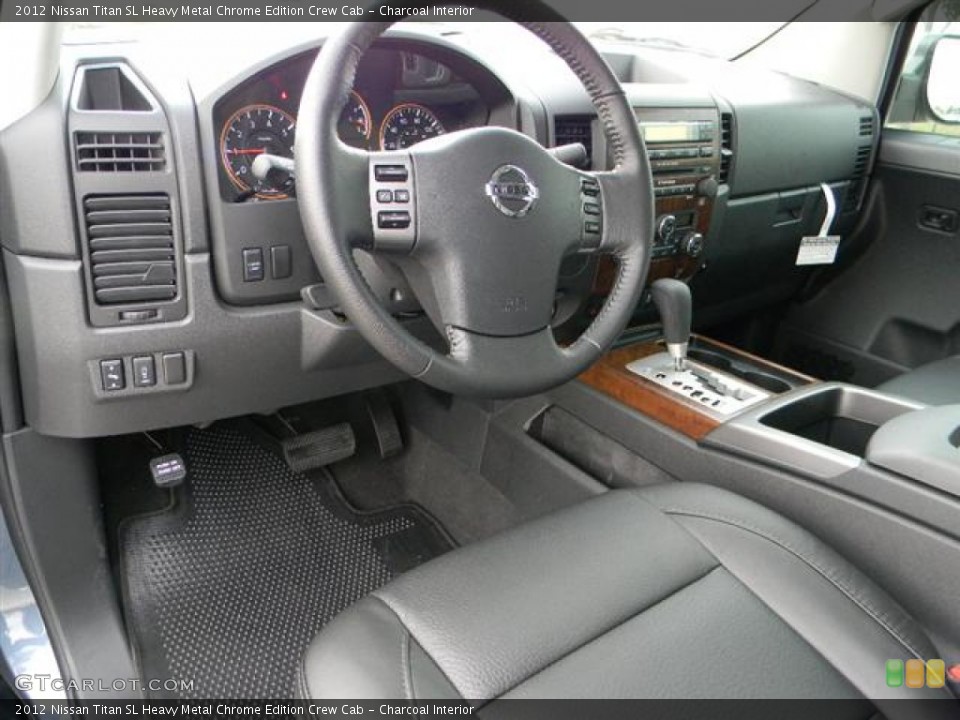 Charcoal Interior Photo for the 2012 Nissan Titan SL Heavy Metal Chrome Edition Crew Cab #60322736