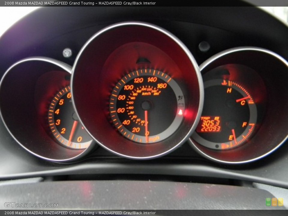 MAZDASPEED Gray/Black Interior Gauges for the 2008 Mazda MAZDA3 MAZDASPEED Grand Touring #60323676