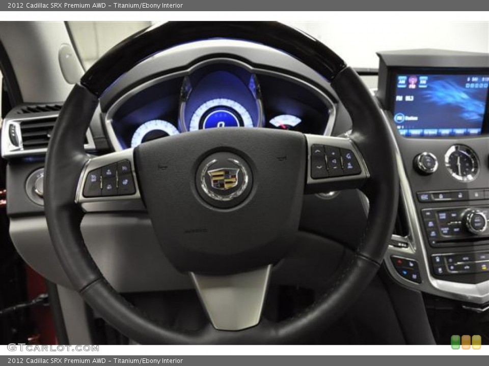 Titanium/Ebony Interior Steering Wheel for the 2012 Cadillac SRX Premium AWD #60323711