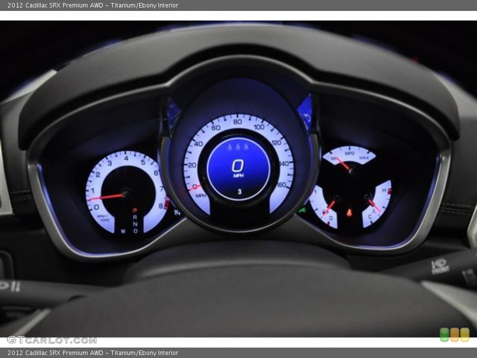 Titanium/Ebony Interior Gauges for the 2012 Cadillac SRX Premium AWD #60323729