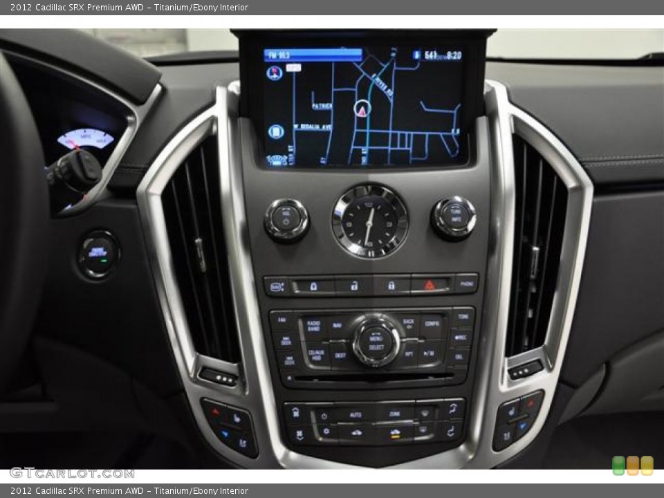 Titanium/Ebony Interior Controls for the 2012 Cadillac SRX Premium AWD #60323747