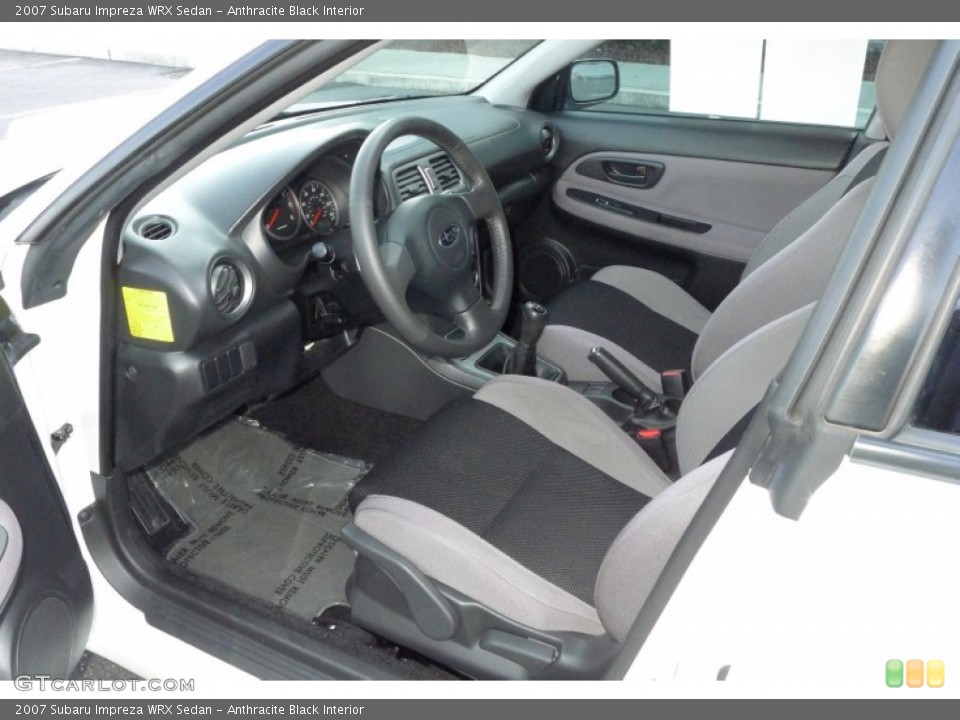 Anthracite Black Interior Photo for the 2007 Subaru Impreza WRX Sedan #60326537