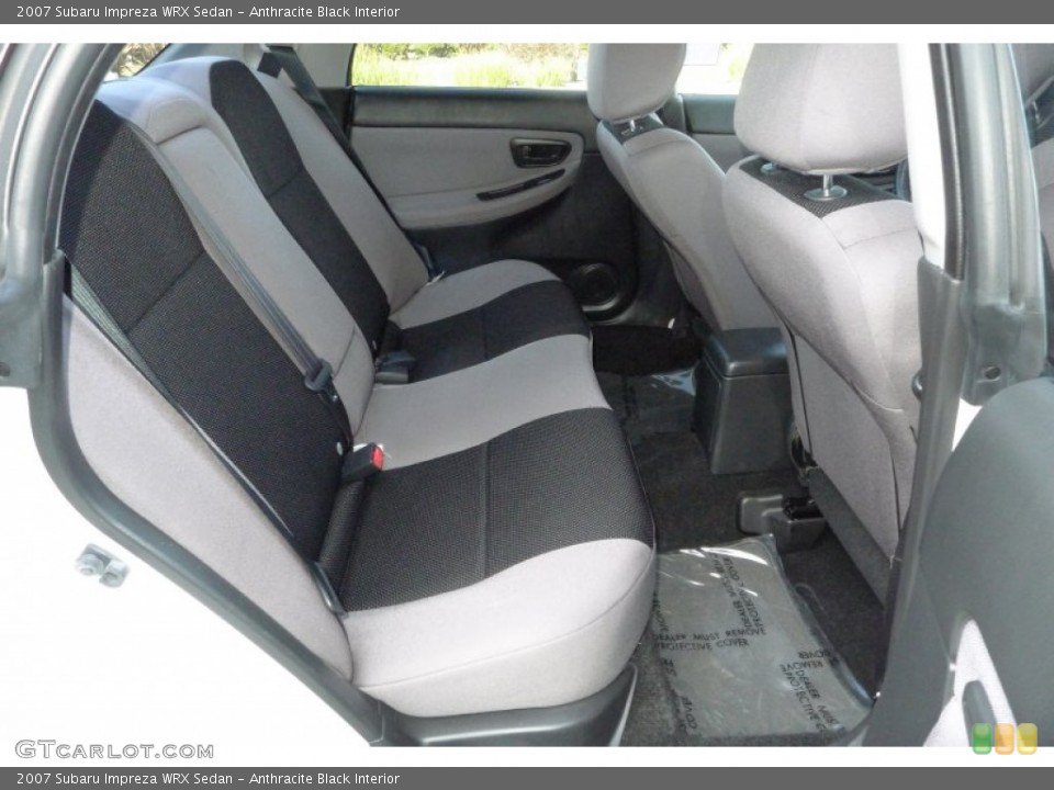 Anthracite Black Interior Rear Seat for the 2007 Subaru Impreza WRX Sedan #60326570
