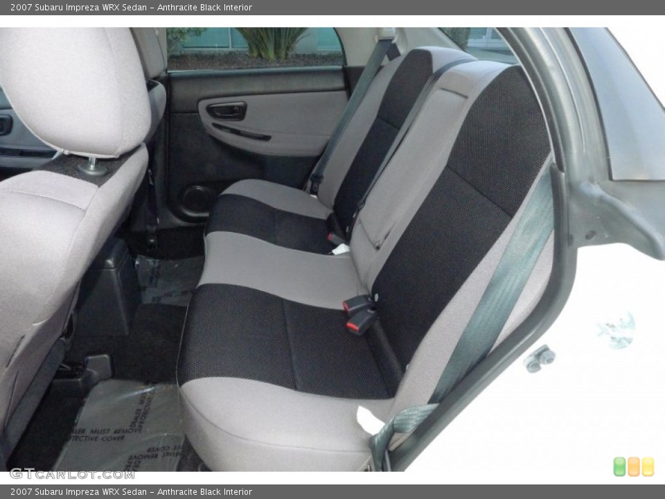 Anthracite Black Interior Rear Seat for the 2007 Subaru Impreza WRX Sedan #60326576