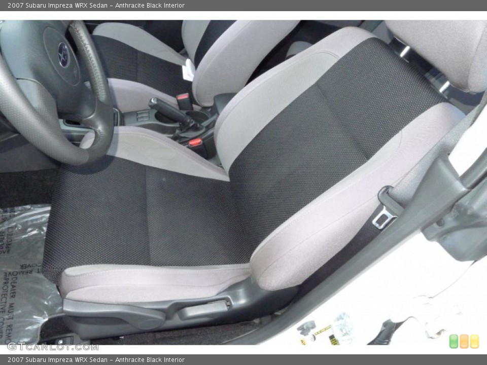 Anthracite Black Interior Front Seat for the 2007 Subaru Impreza WRX Sedan #60326582