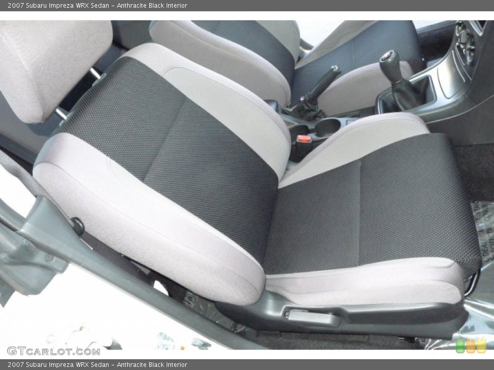 Anthracite Black Interior Front Seat for the 2007 Subaru Impreza WRX Sedan #60326588