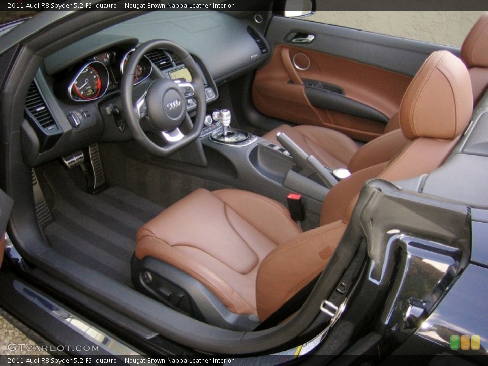 Nougat Brown Nappa Leather Interior Photo for the 2011 Audi R8 Spyder 5.2 FSI quattro #60329699