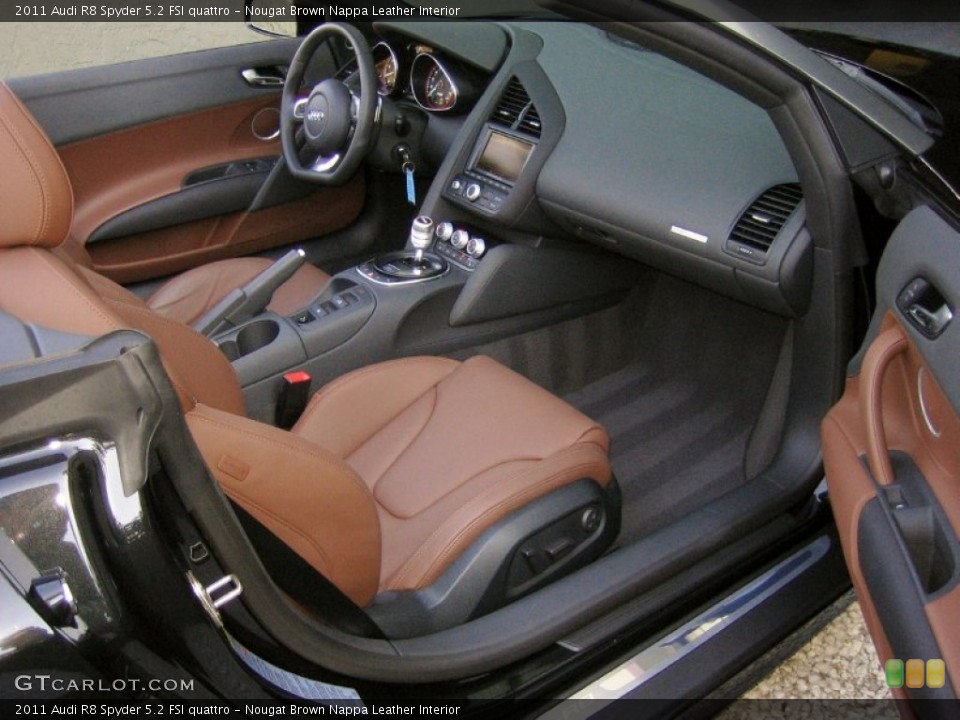 Nougat Brown Nappa Leather Interior Photo for the 2011 Audi R8 Spyder 5.2 FSI quattro #60329723