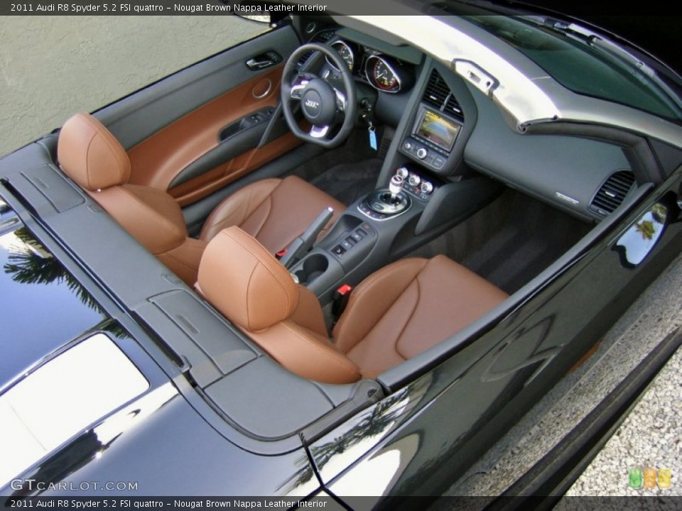 Nougat Brown Nappa Leather Interior Photo for the 2011 Audi R8 Spyder 5.2 FSI quattro #60329873