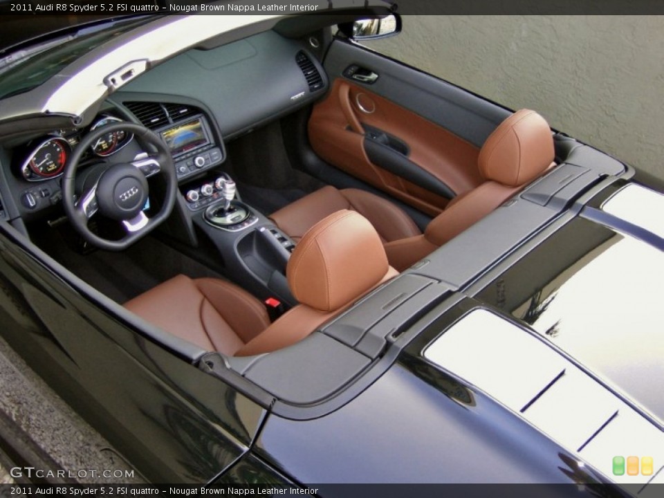 Nougat Brown Nappa Leather Interior Photo for the 2011 Audi R8 Spyder 5.2 FSI quattro #60329881