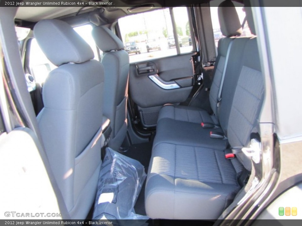 Black Interior Photo for the 2012 Jeep Wrangler Unlimited Rubicon 4x4 #60330883