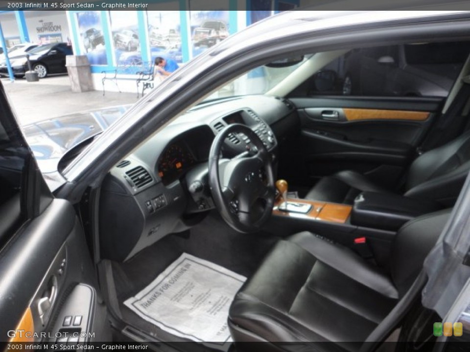 Graphite Interior Photo for the 2003 Infiniti M 45 Sport Sedan #60332948