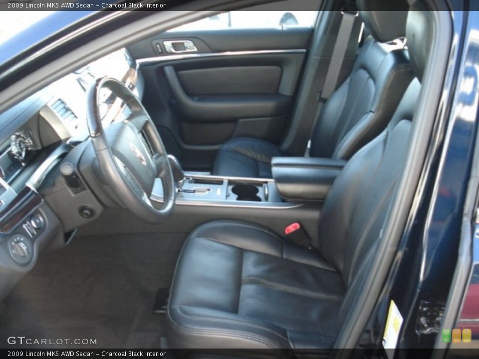 Charcoal Black Interior Photo for the 2009 Lincoln MKS AWD Sedan #60337376