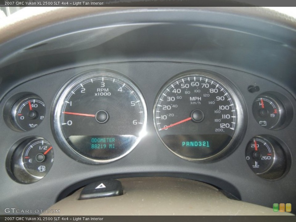 Light Tan Interior Gauges for the 2007 GMC Yukon XL 2500 SLT 4x4 #60339314