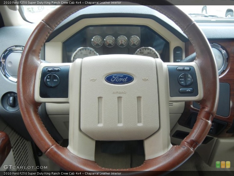 Chaparral Leather Interior Steering Wheel for the 2010 Ford F250 Super Duty King Ranch Crew Cab 4x4 #60339551