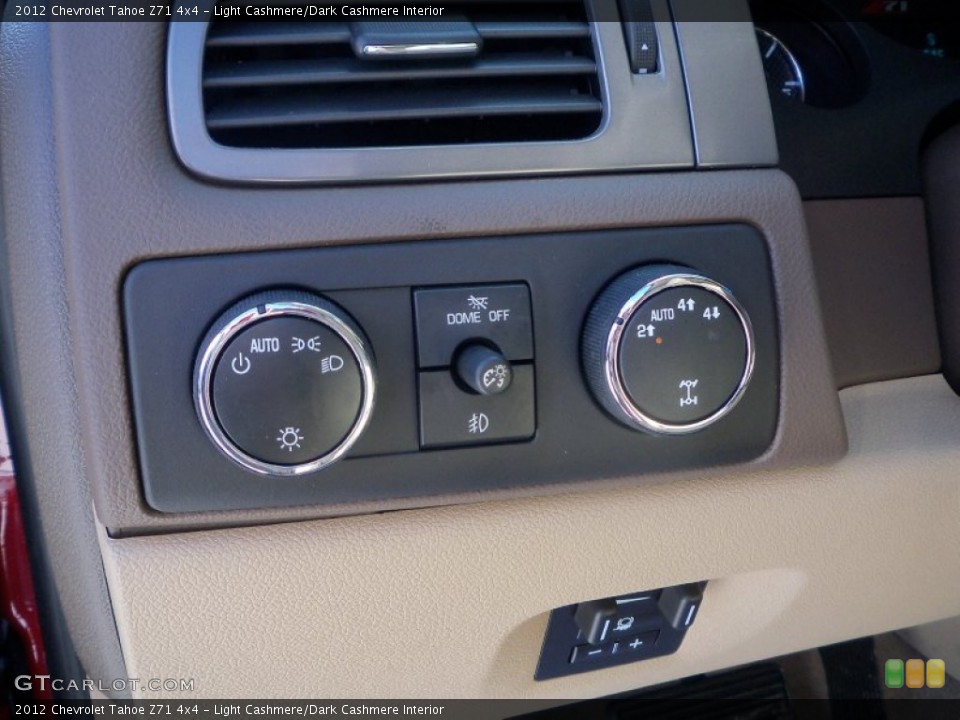Light Cashmere/Dark Cashmere Interior Controls for the 2012 Chevrolet Tahoe Z71 4x4 #60343233