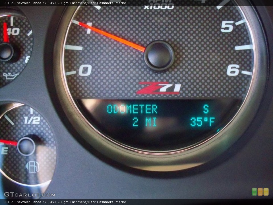 Light Cashmere/Dark Cashmere Interior Gauges for the 2012 Chevrolet Tahoe Z71 4x4 #60343342