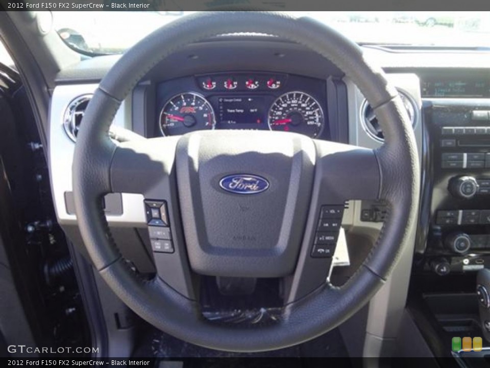 Black Interior Steering Wheel for the 2012 Ford F150 FX2 SuperCrew #60346721