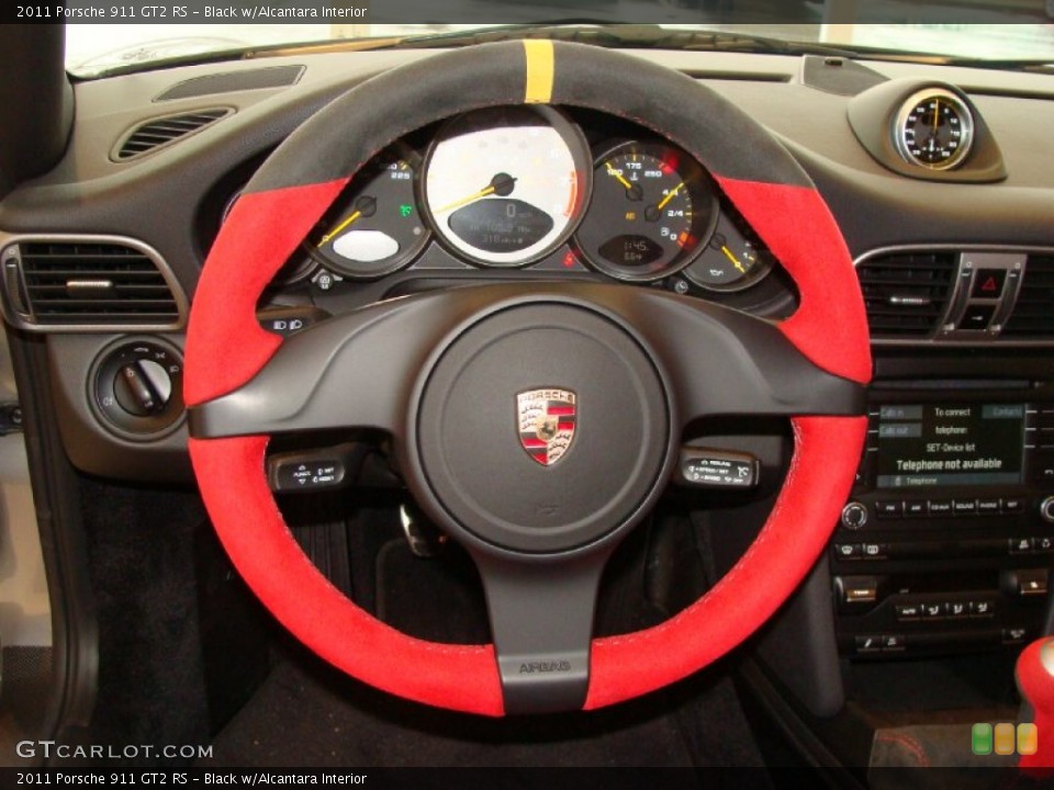Black w/Alcantara Interior Steering Wheel for the 2011 Porsche 911 GT2 RS #60348080