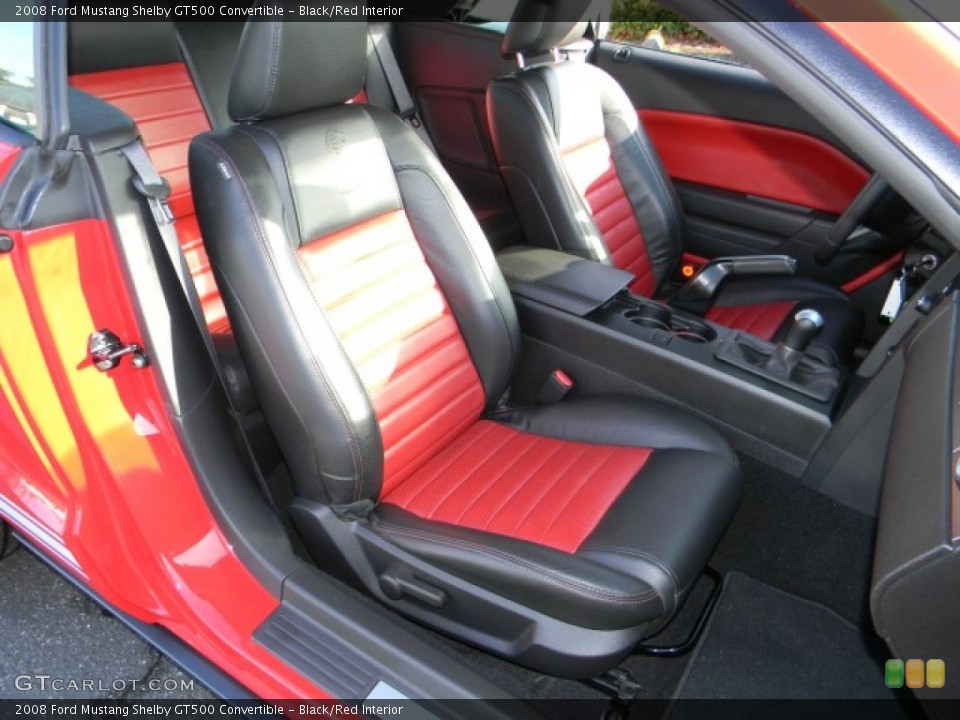 Black/Red Interior Photo for the 2008 Ford Mustang Shelby GT500 Convertible #60350615