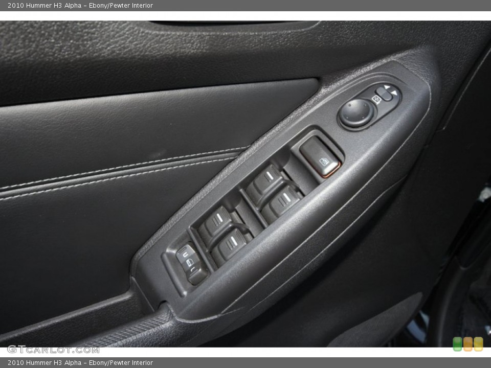 Ebony/Pewter Interior Controls for the 2010 Hummer H3 Alpha #60351065