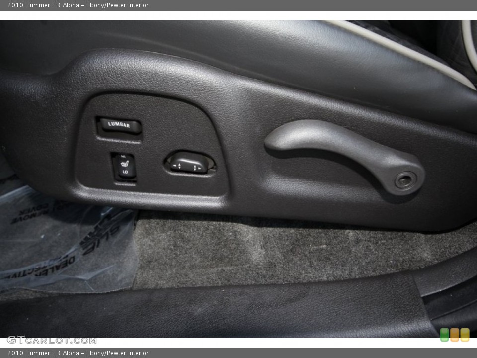 Ebony/Pewter Interior Controls for the 2010 Hummer H3 Alpha #60351074