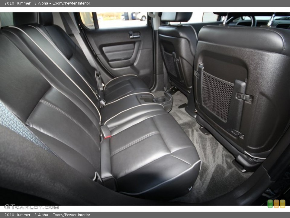 Ebony/Pewter Interior Rear Seat for the 2010 Hummer H3 Alpha #60351218
