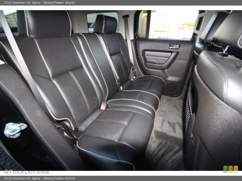 Ebony/Pewter Interior Rear Seat for the 2010 Hummer H3 Alpha #60351239