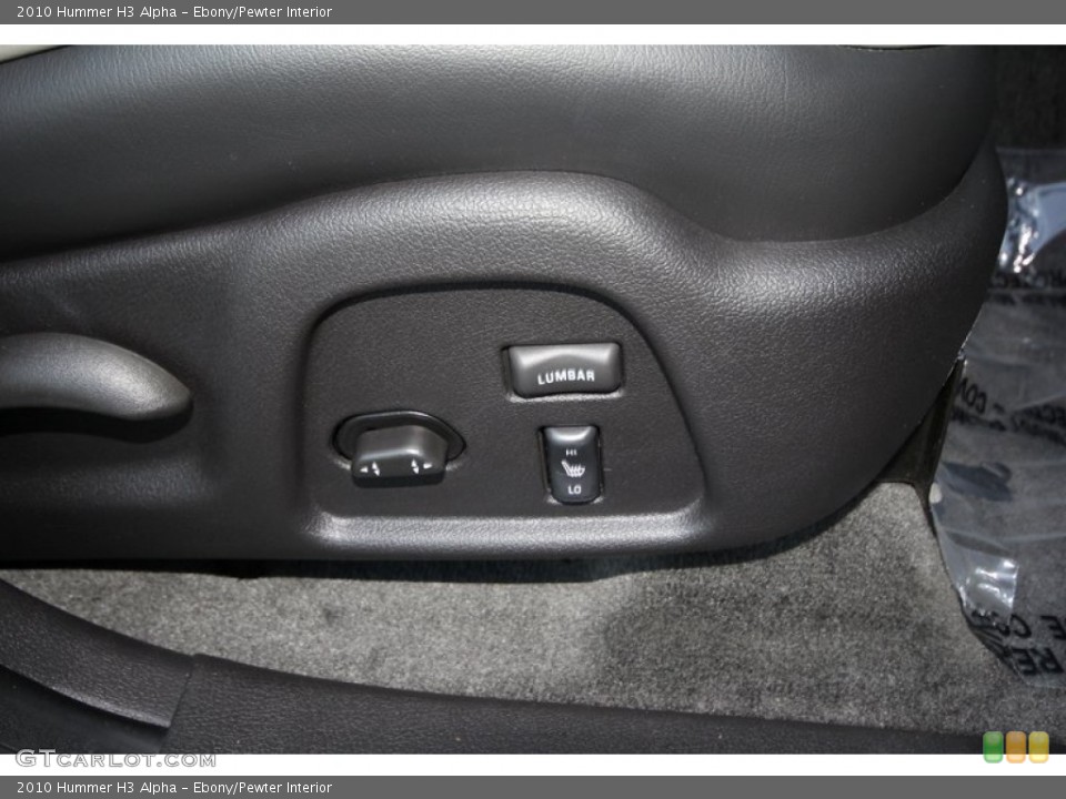 Ebony/Pewter Interior Controls for the 2010 Hummer H3 Alpha #60351256
