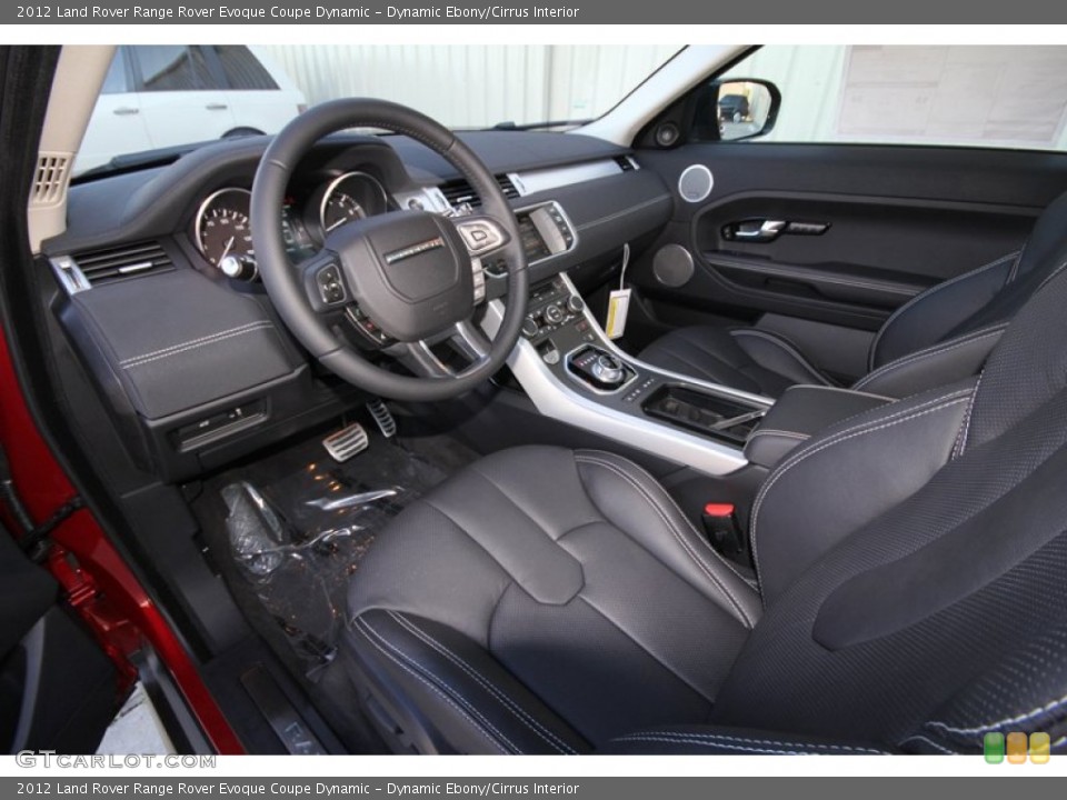 Dynamic Ebony/Cirrus Interior Photo for the 2012 Land Rover Range Rover Evoque Coupe Dynamic #60352325