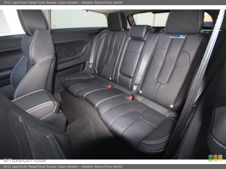 Dynamic Ebony/Cirrus Interior Rear Seat for the 2012 Land Rover Range Rover Evoque Coupe Dynamic #60352343