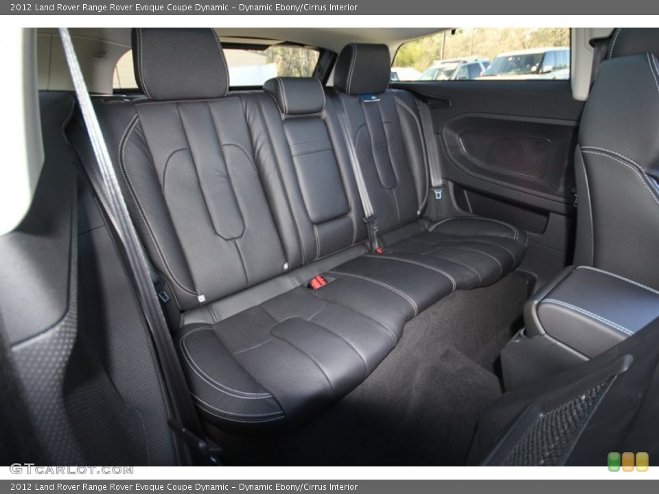 Dynamic Ebony/Cirrus Interior Rear Seat for the 2012 Land Rover Range Rover Evoque Coupe Dynamic #60352457