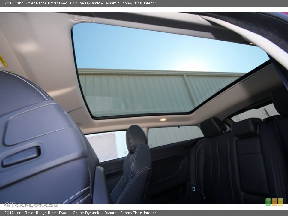 Dynamic Ebony/Cirrus Interior Sunroof for the 2012 Land Rover Range Rover Evoque Coupe Dynamic #60352484