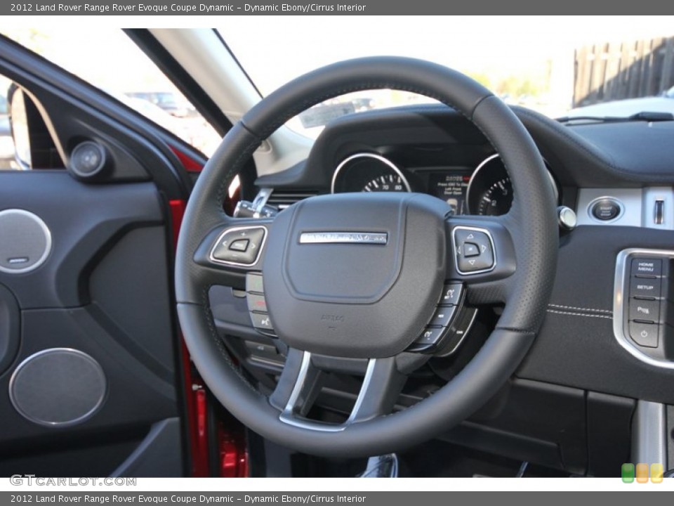 Dynamic Ebony/Cirrus Interior Steering Wheel for the 2012 Land Rover Range Rover Evoque Coupe Dynamic #60352511