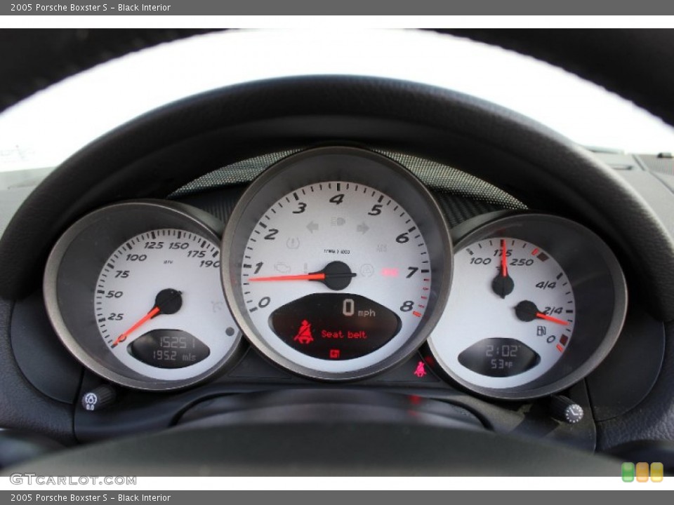 Black Interior Gauges for the 2005 Porsche Boxster S #60353326