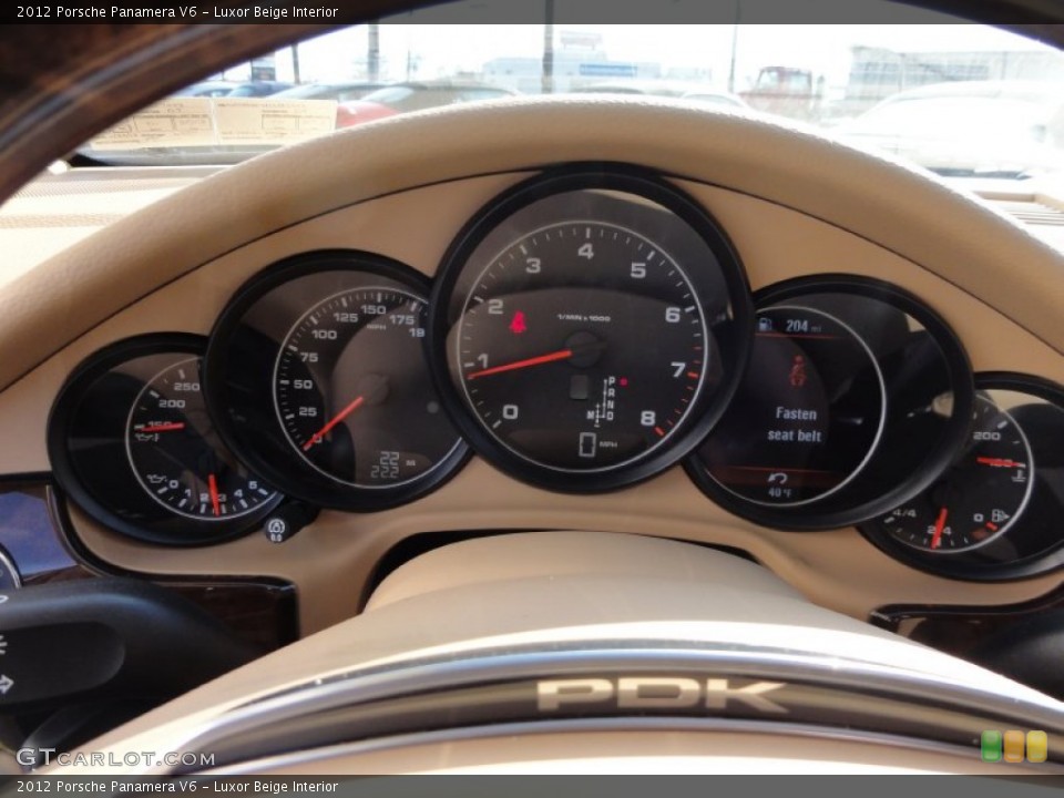 Luxor Beige Interior Gauges for the 2012 Porsche Panamera V6 #60358287