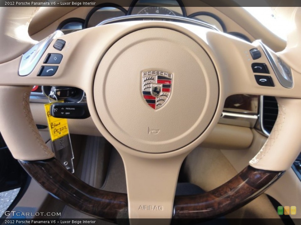Luxor Beige Interior Steering Wheel for the 2012 Porsche Panamera V6 #60358296